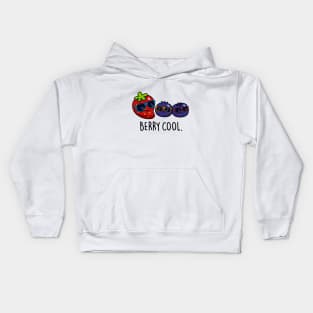 Berry Cool Cute Berry Pun. Kids Hoodie